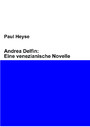 Andrea Delfin: Eine venezianische Novelle